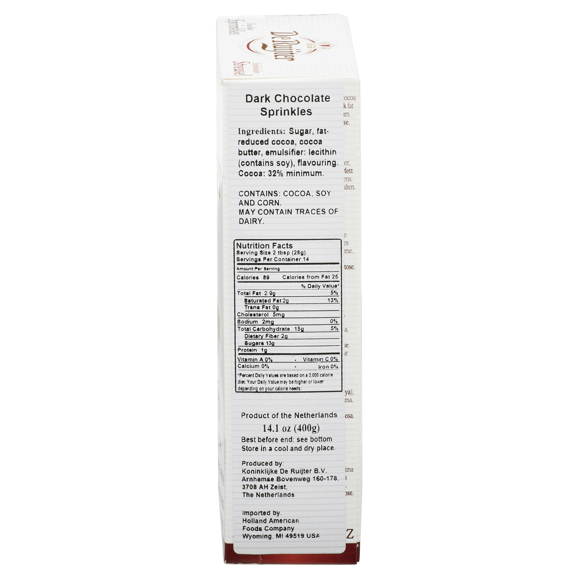slide 22 of 29, De Ruyter Dark Sprinkles, 14 oz