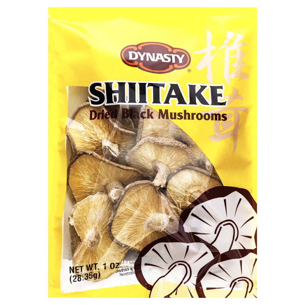 slide 1 of 1, Dynasty Shiitake Dried Black Mushrooms, 10 oz