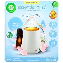 Air Wick Essential Mist Linen & Petals Diffuser Starter Kit 1 Kit