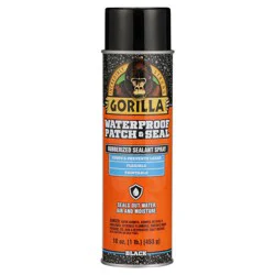 Gorilla Waterproof Patch & Seal Rubberized Sealant Spray - Black