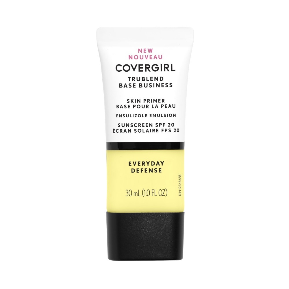 slide 1 of 1, Covergirl Trublend Base Business Everyday Defense Skin Primer Spf 20, 1 fl oz