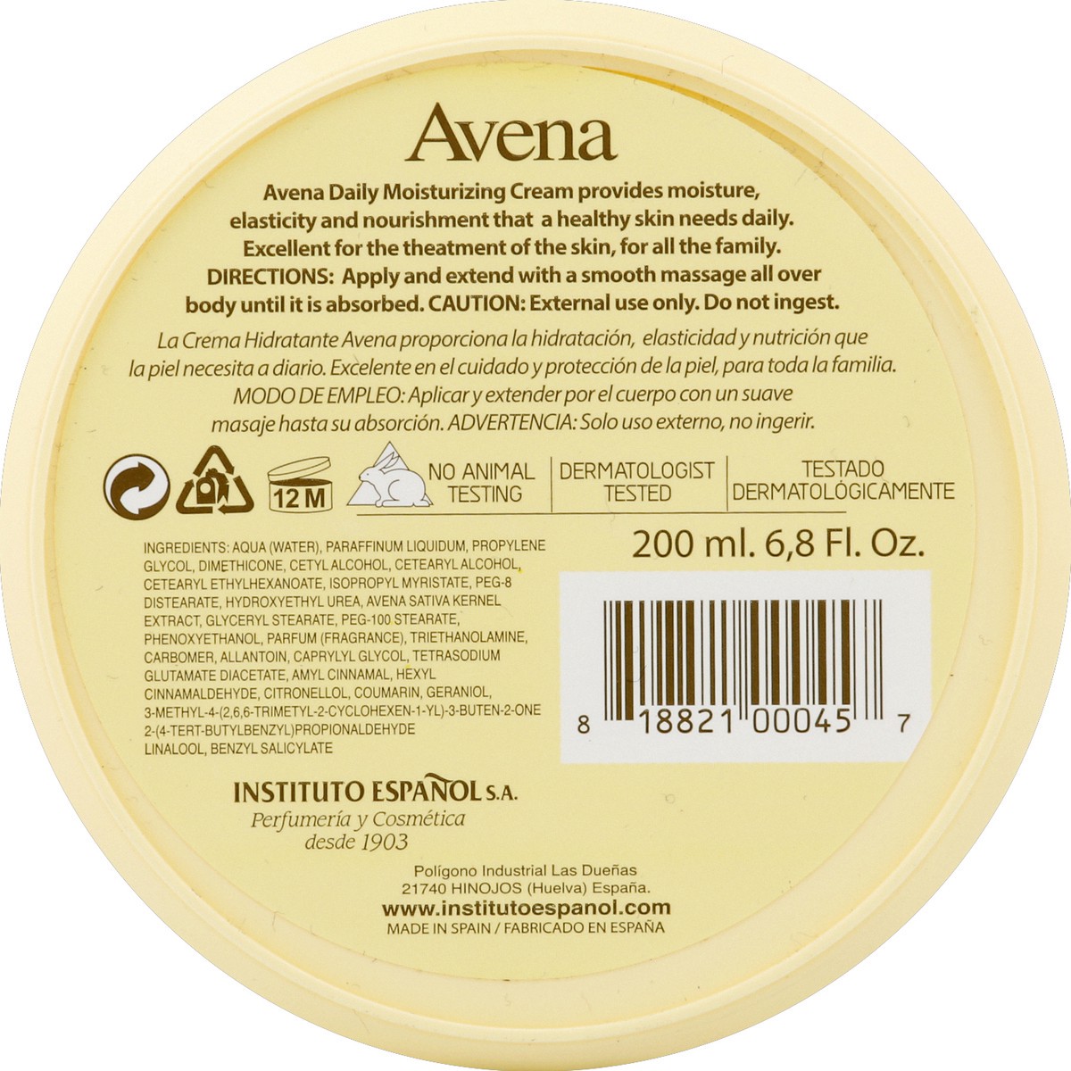 slide 2 of 8, Aveeno Avena Moisturizing Cream, 6.8 oz