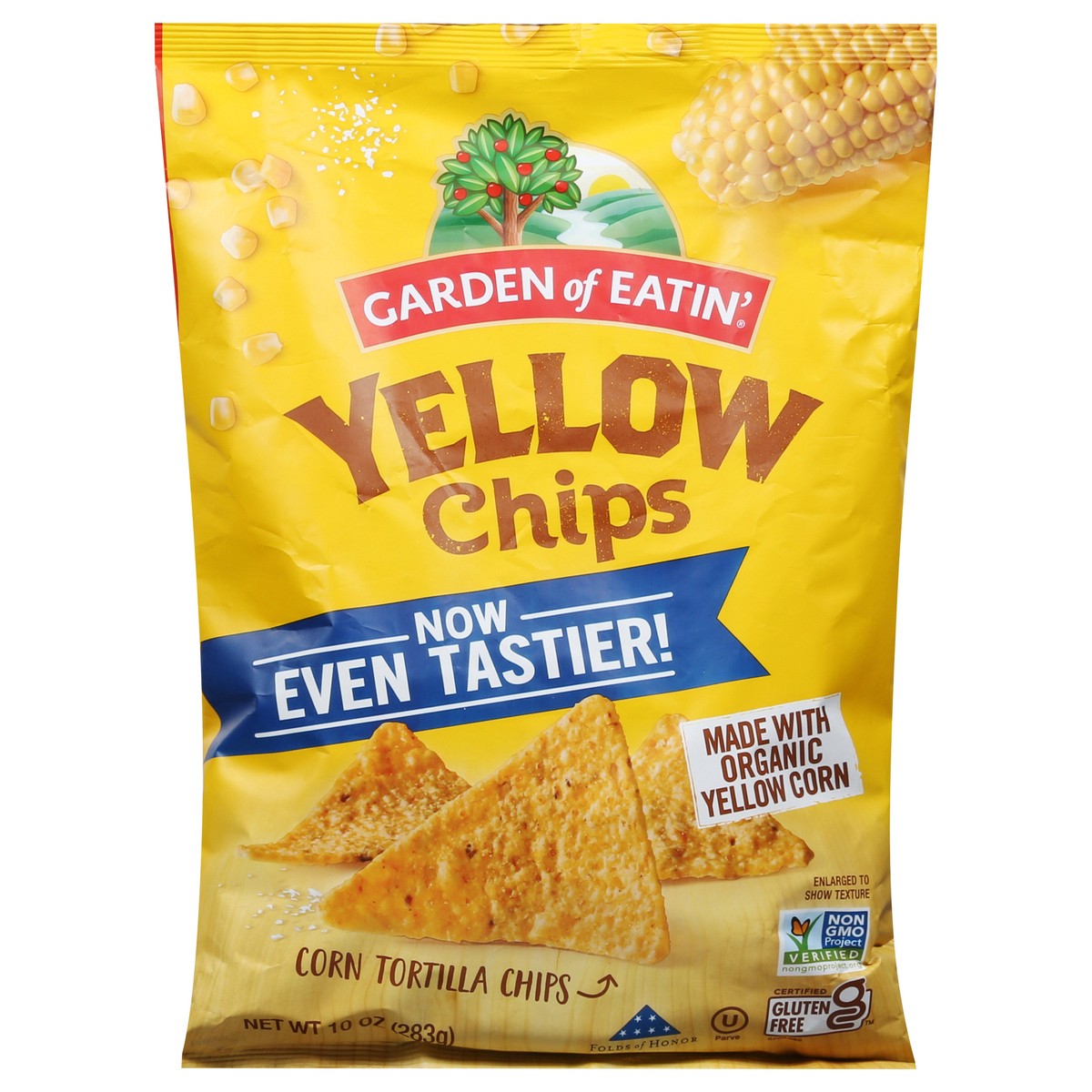 slide 1 of 13, Garden of Eatin' Yellow Chips Corn Tortilla Chips 10 oz, 10 oz