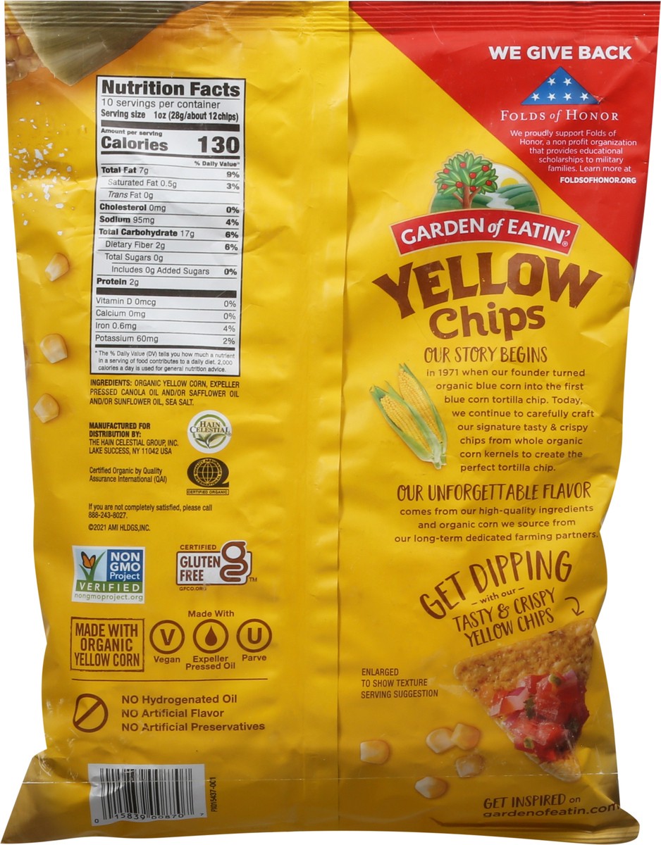 slide 7 of 13, Garden of Eatin' Yellow Chips Corn Tortilla Chips 10 oz, 10 oz