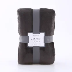 Berkshire Perfect Touch Blanket Molten Coal Full/Queen