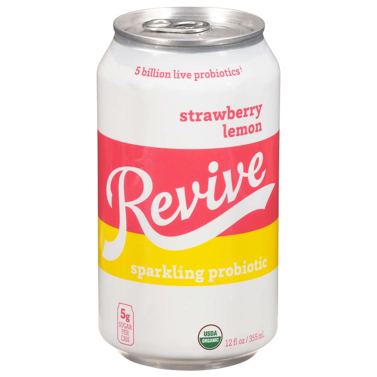 slide 1 of 1, Revive Kombucha Strawberry Lemon, 