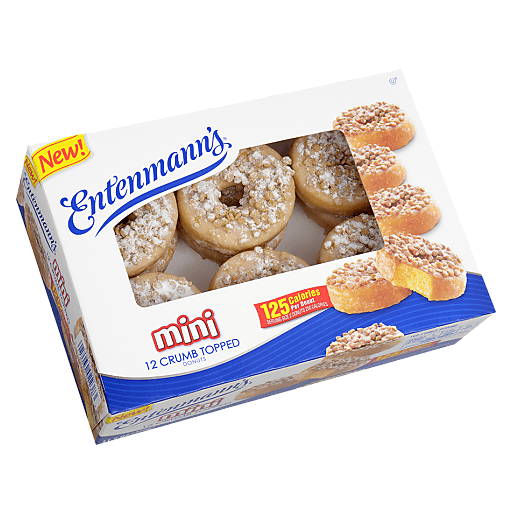 slide 1 of 1, Entenmann's Mini Donuts - Crumb, 14 oz