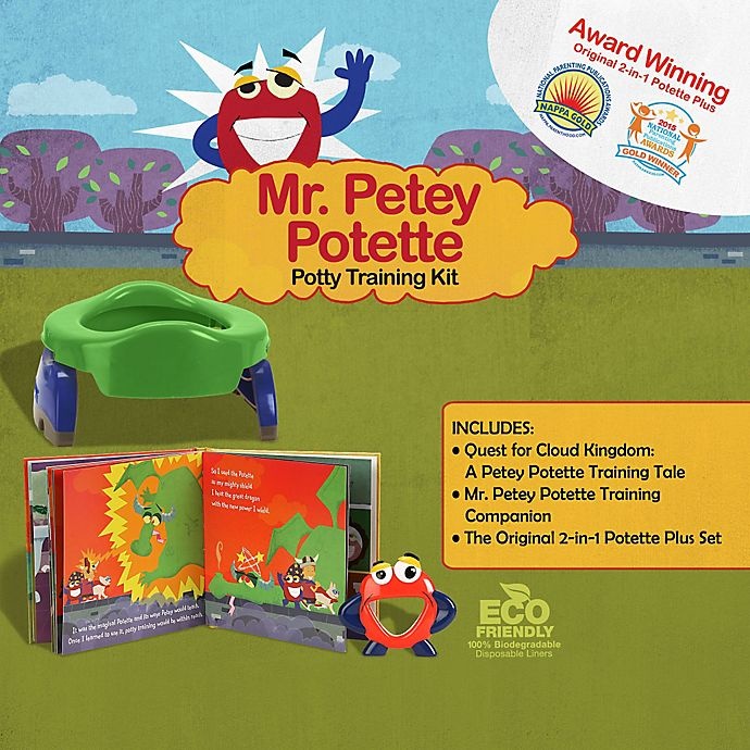 slide 3 of 5, Mr. Petey Potette 2-in-1 Potty Training Kit - Blue, 1 ct