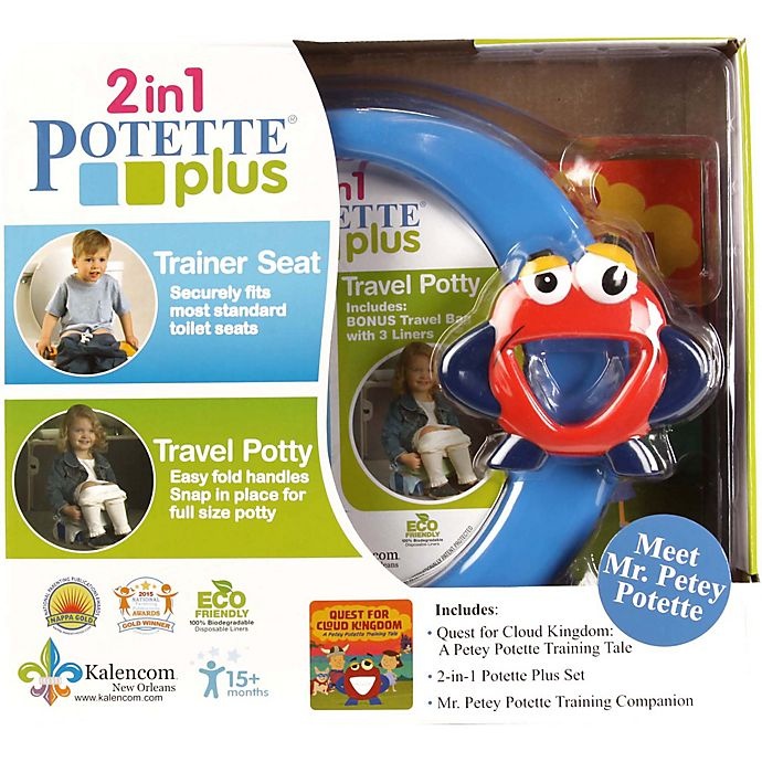 slide 4 of 5, Mr. Petey Potette 2-in-1 Potty Training Kit - Blue, 1 ct