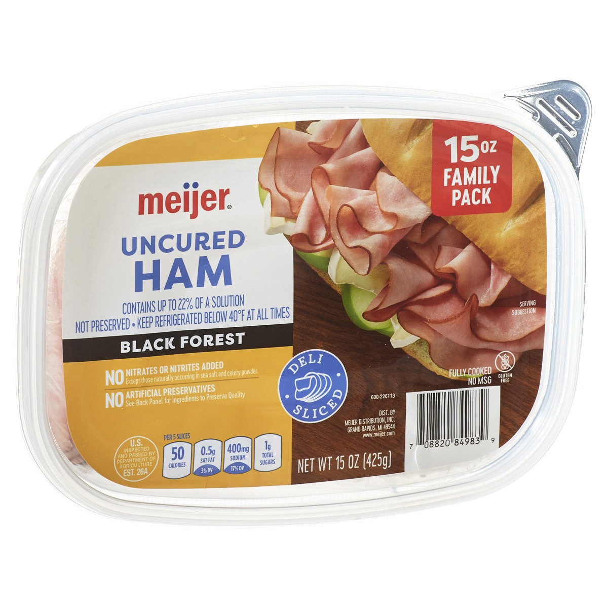 slide 24 of 29, Meijer Lunchmeat Ham Black Forest Fp 15, 15 oz