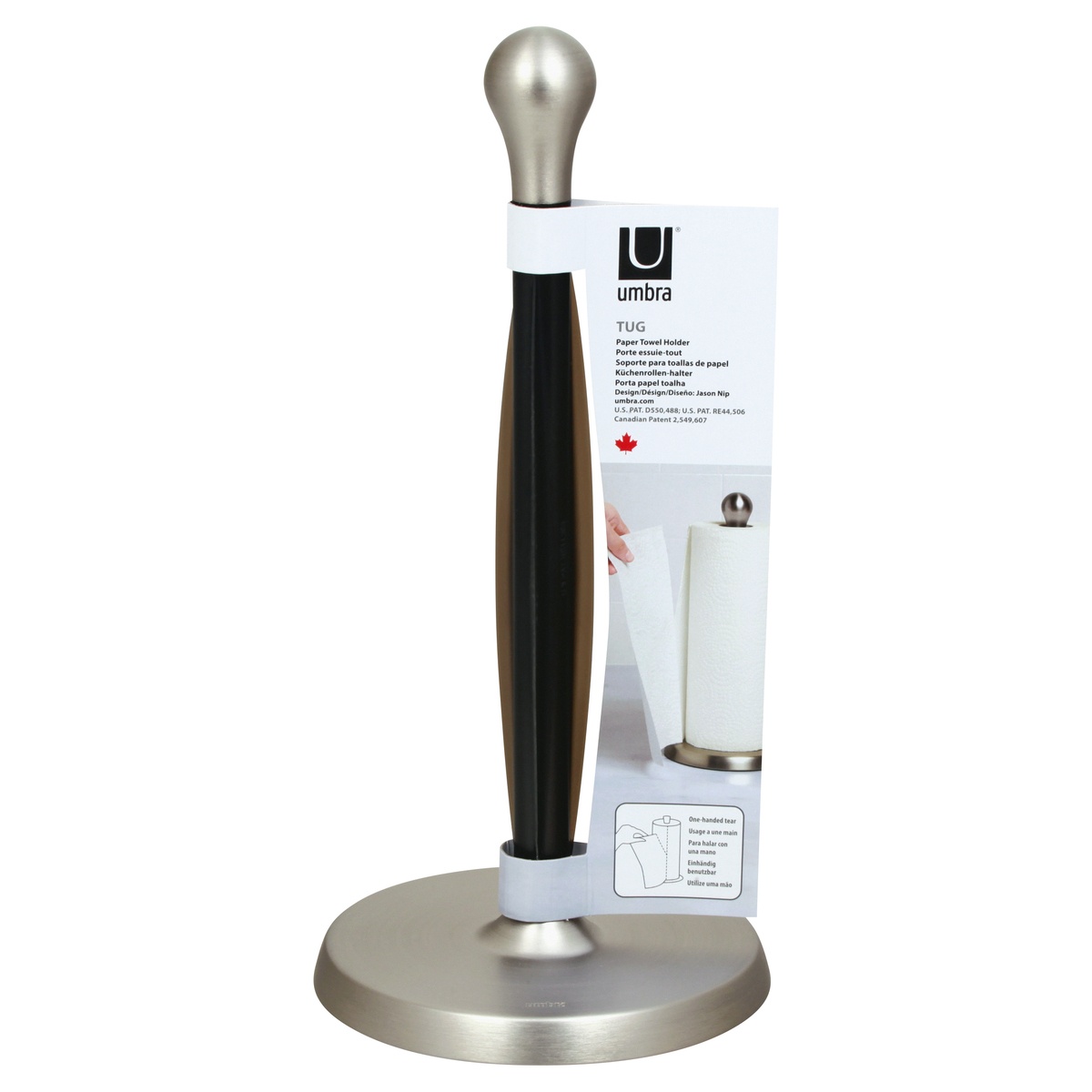 slide 1 of 1, Umbra Smoke Tug Paper Towel Holder, 1 ct