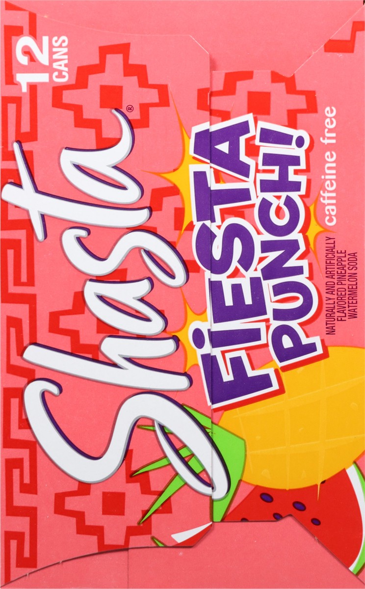 slide 8 of 14, Shasta Caffeine Free Fiesta Punch! Soda 12 - 12 fl oz Cans, 12 ct