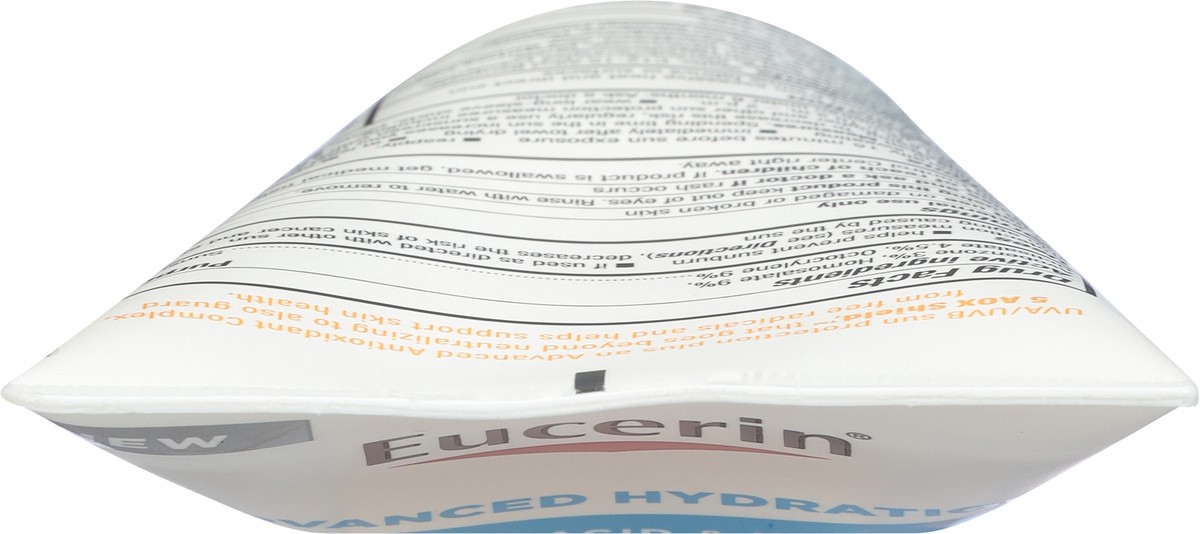 slide 4 of 9, Eucerin Broad Spectrum SPF 50 Advanced Hydration Sunscreen Lotion 5 fl oz, 5 oz