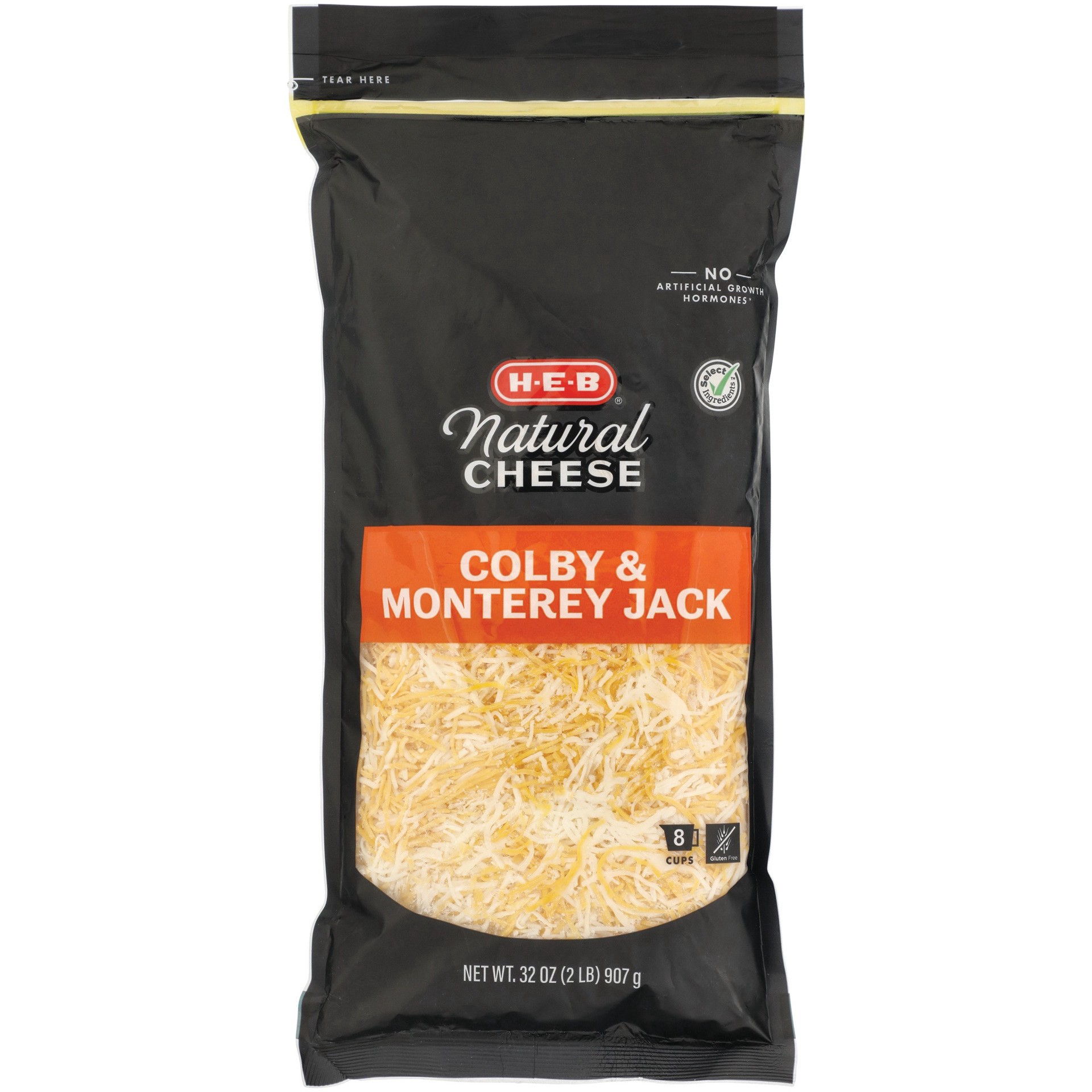 slide 1 of 1, H-E-B Colby Jack Fancy Shredded Cheese Value Pack, 32 oz