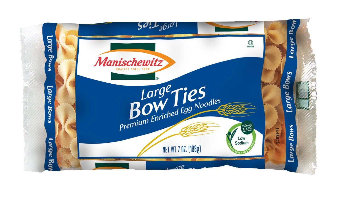 slide 1 of 2, Manischewitz Large Egg Pasta Bows, 7 oz