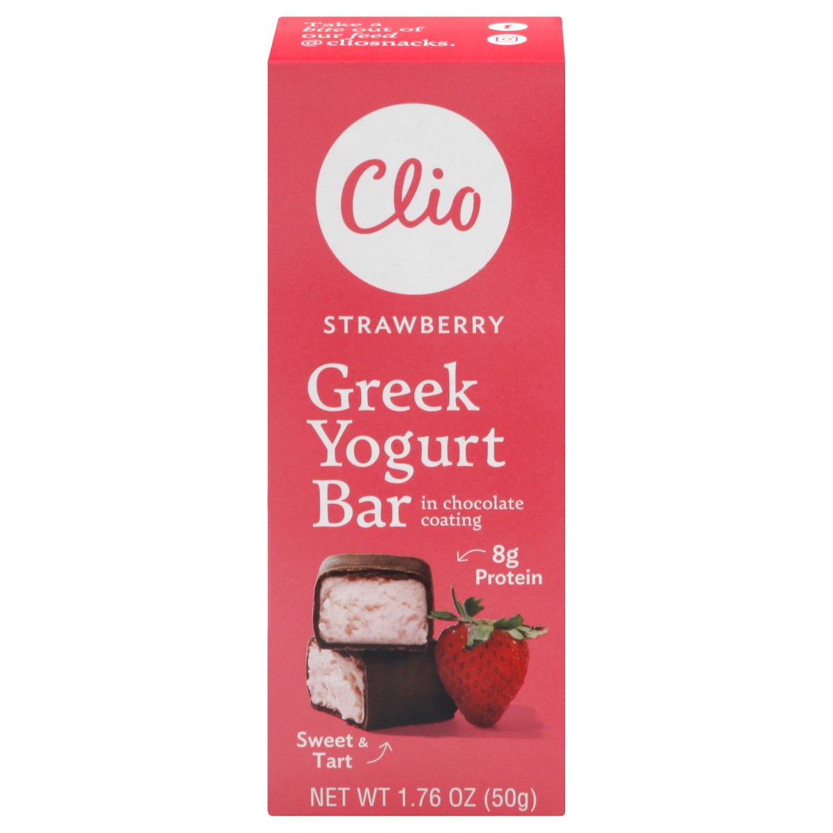 slide 1 of 11, Clio Greek Yogurt Bar, 1.76 oz