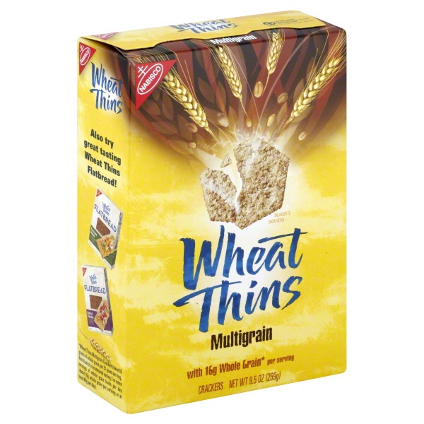 slide 1 of 1, Wheat Thins Crackers Multigrain, 9.5 oz