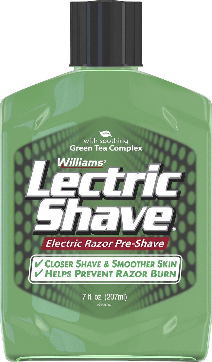 slide 3 of 3, Lectric Shave Williams Electric Razor Pre-Shave 7 oz, 7 oz