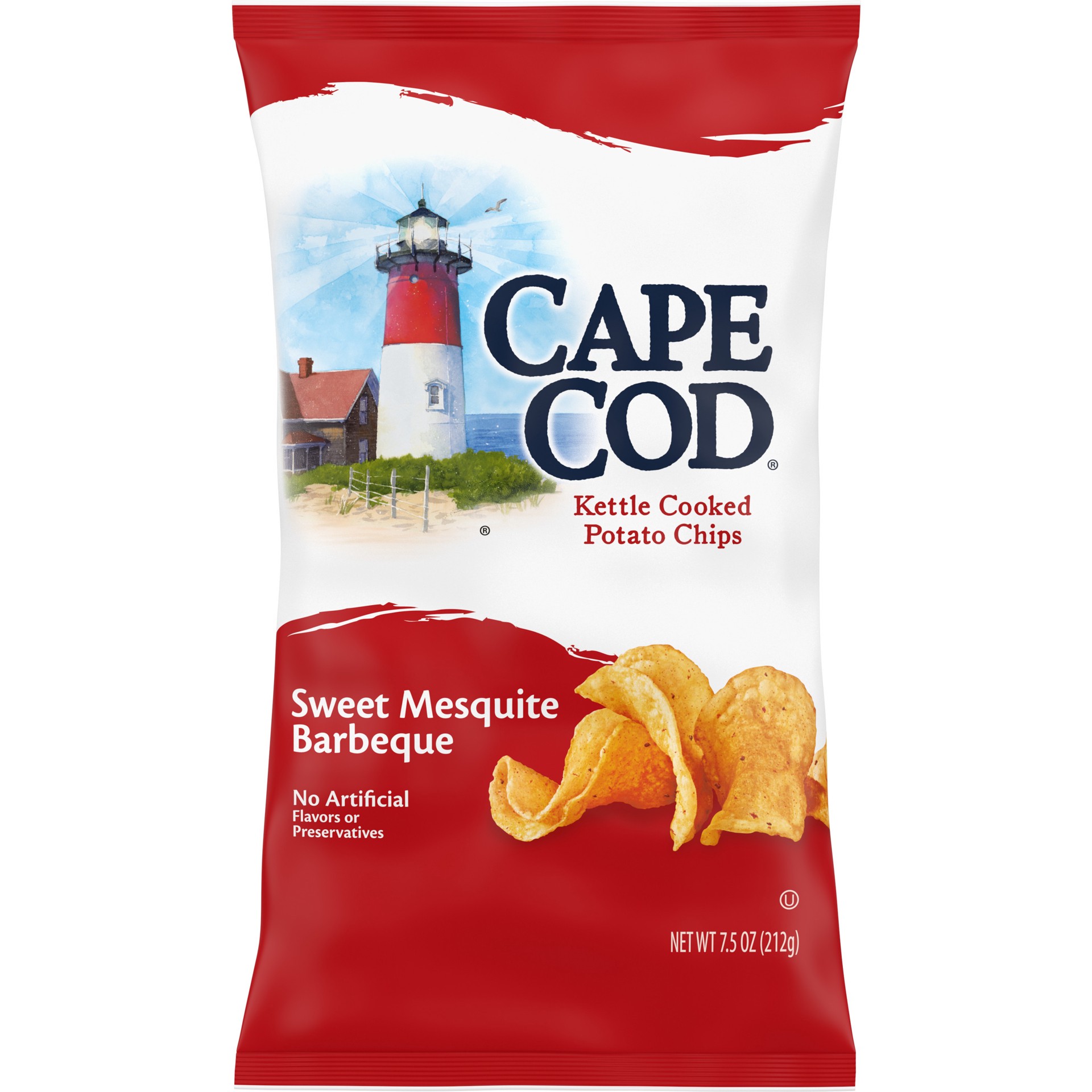 slide 1 of 5, Cape Cod Sweet Mesquite Barbeque Potato Chips, 7.5 oz, 7.5 oz