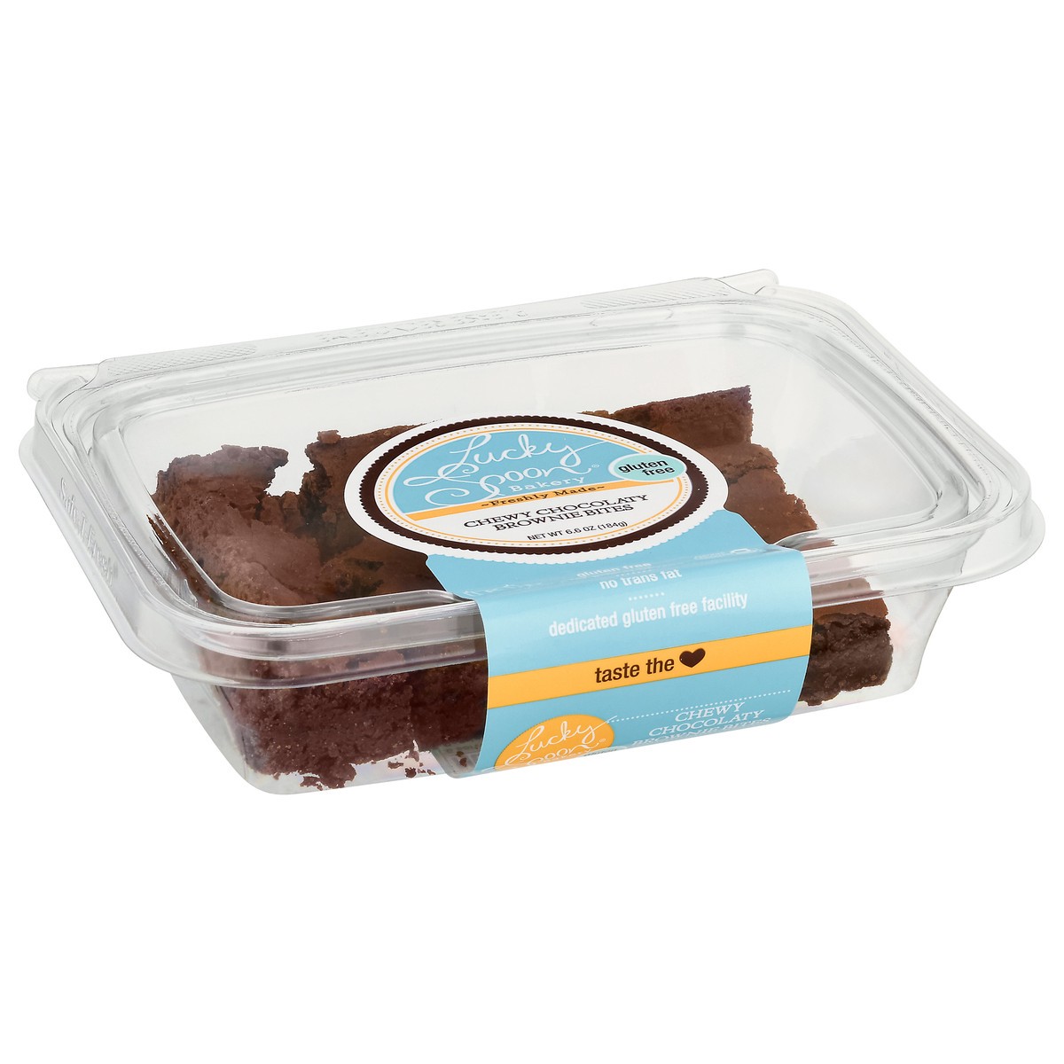 slide 2 of 9, Lucky Spoon Bakery Gluten Free Chewy Chocolaty Brownie Bites 6.6 oz, 6.6 oz