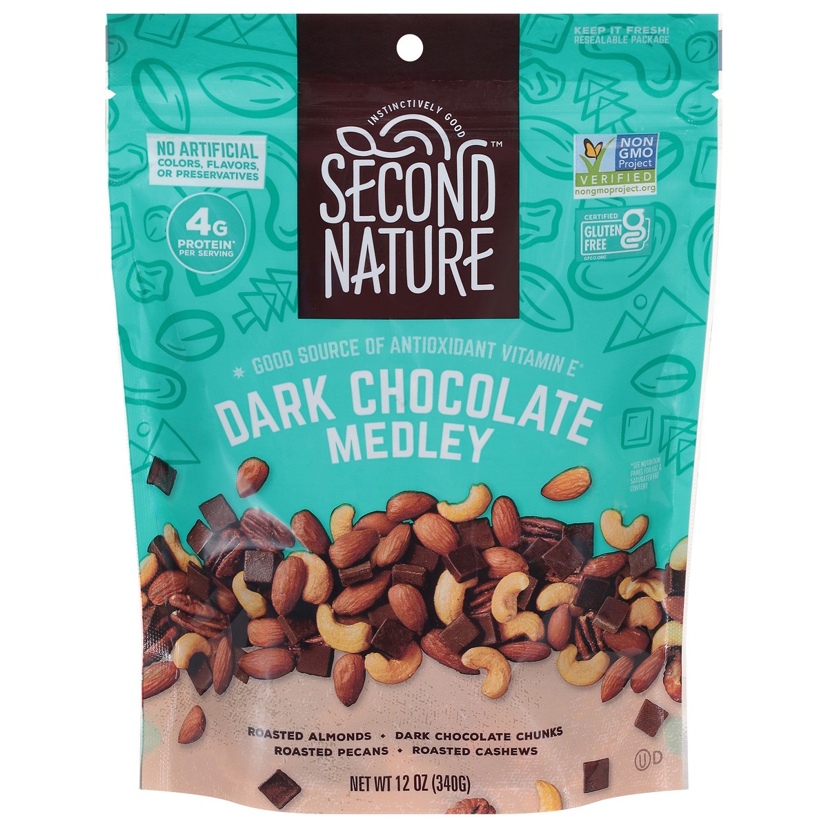 slide 1 of 13, Second Nature Dark Chocolate Medley 12 oz, 12 oz