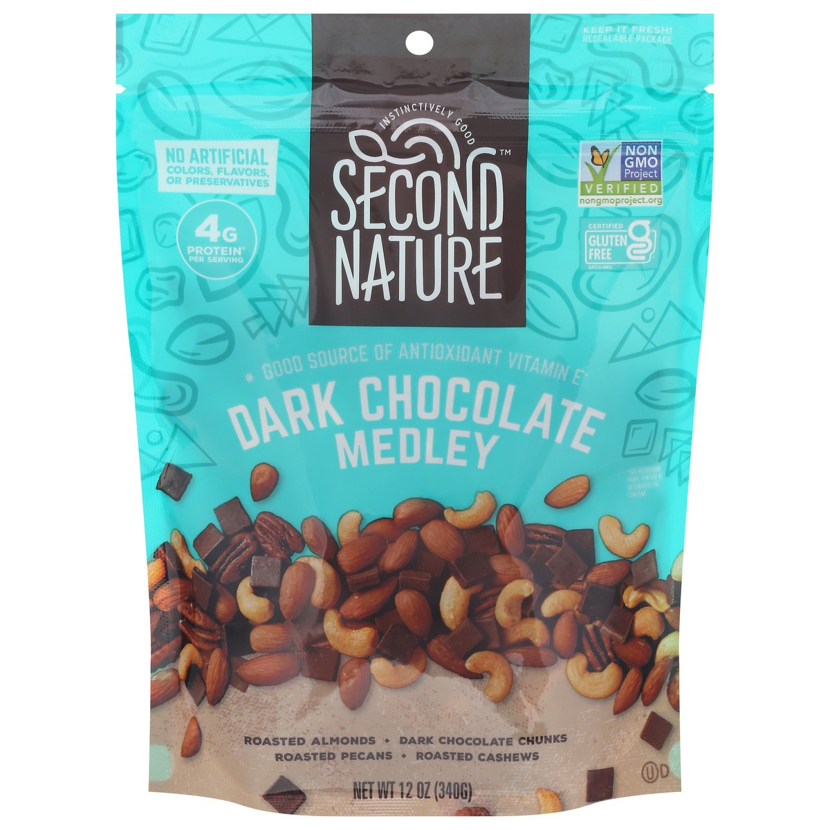 slide 1 of 13, Second Nature Dark Chocolate Medley 12 oz, 12 oz