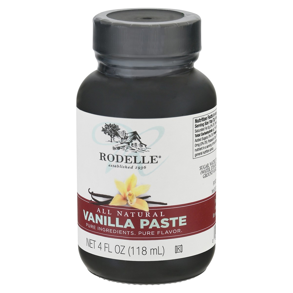 slide 3 of 9, Rodelle All Natural Vanilla Paste 4 fl oz, 4 fl oz