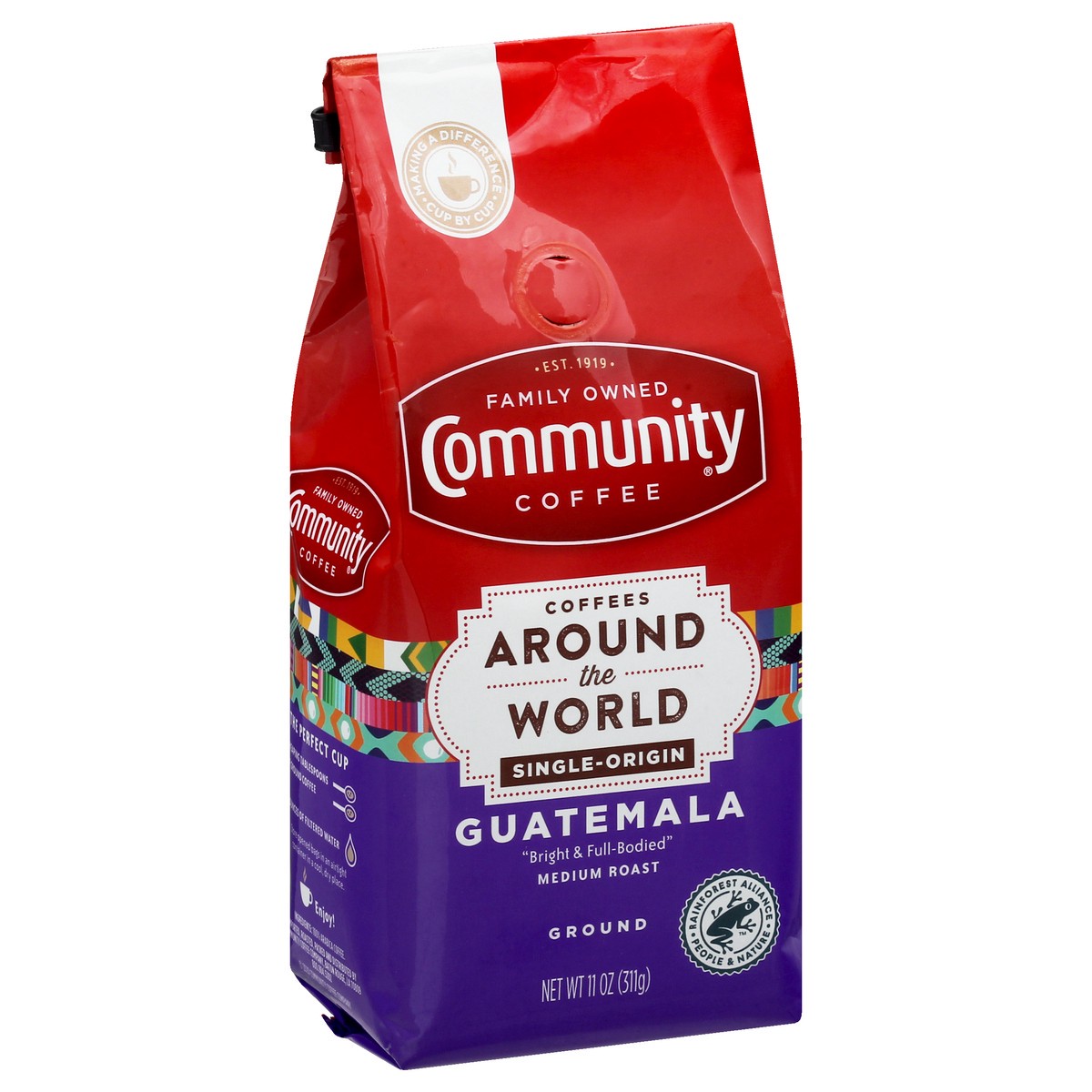 slide 7 of 9, Community Coffee Ground Medium Roast Guatemala Coffee - 11 oz, 11 oz