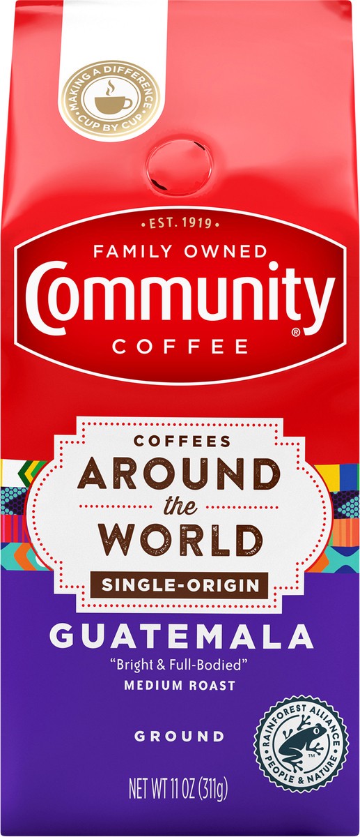 slide 1 of 9, Community Coffee Ground Medium Roast Guatemala Coffee - 11 oz, 11 oz