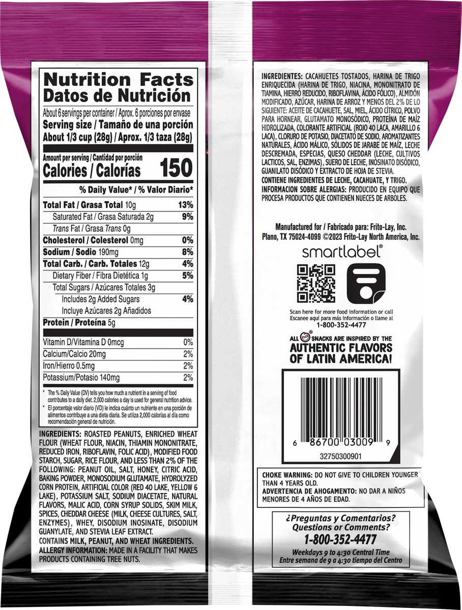 slide 6 of 8, Sabritas Coated Peanuts Flamin' Hot Flavored - 5.5 oz, 5.5 oz