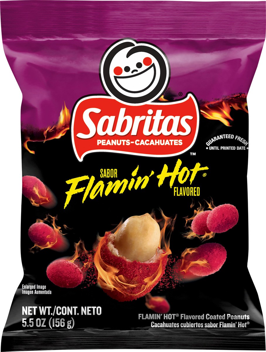 slide 4 of 8, Sabritas Coated Peanuts Flamin' Hot Flavored - 5.5 oz, 5.5 oz