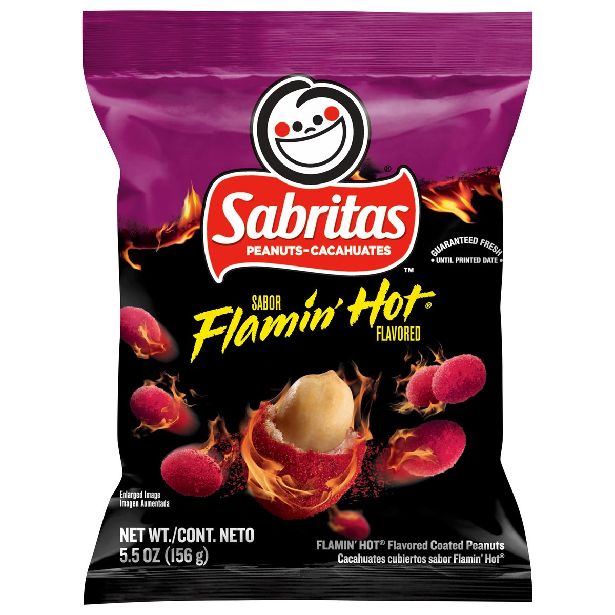 slide 1 of 8, Sabritas Coated Peanuts Flamin' Hot Flavored - 5.5 oz, 5.5 oz