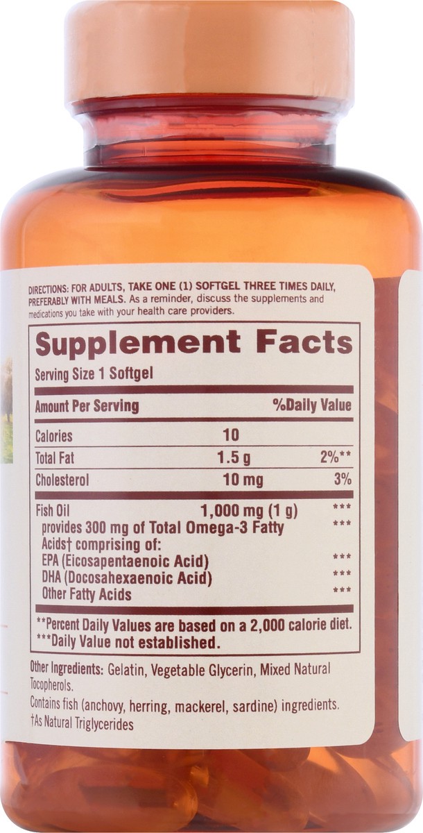 slide 9 of 9, Sundown Non-GMO 1000 mg Softgels Fish Oil 72 ea, 72 ct