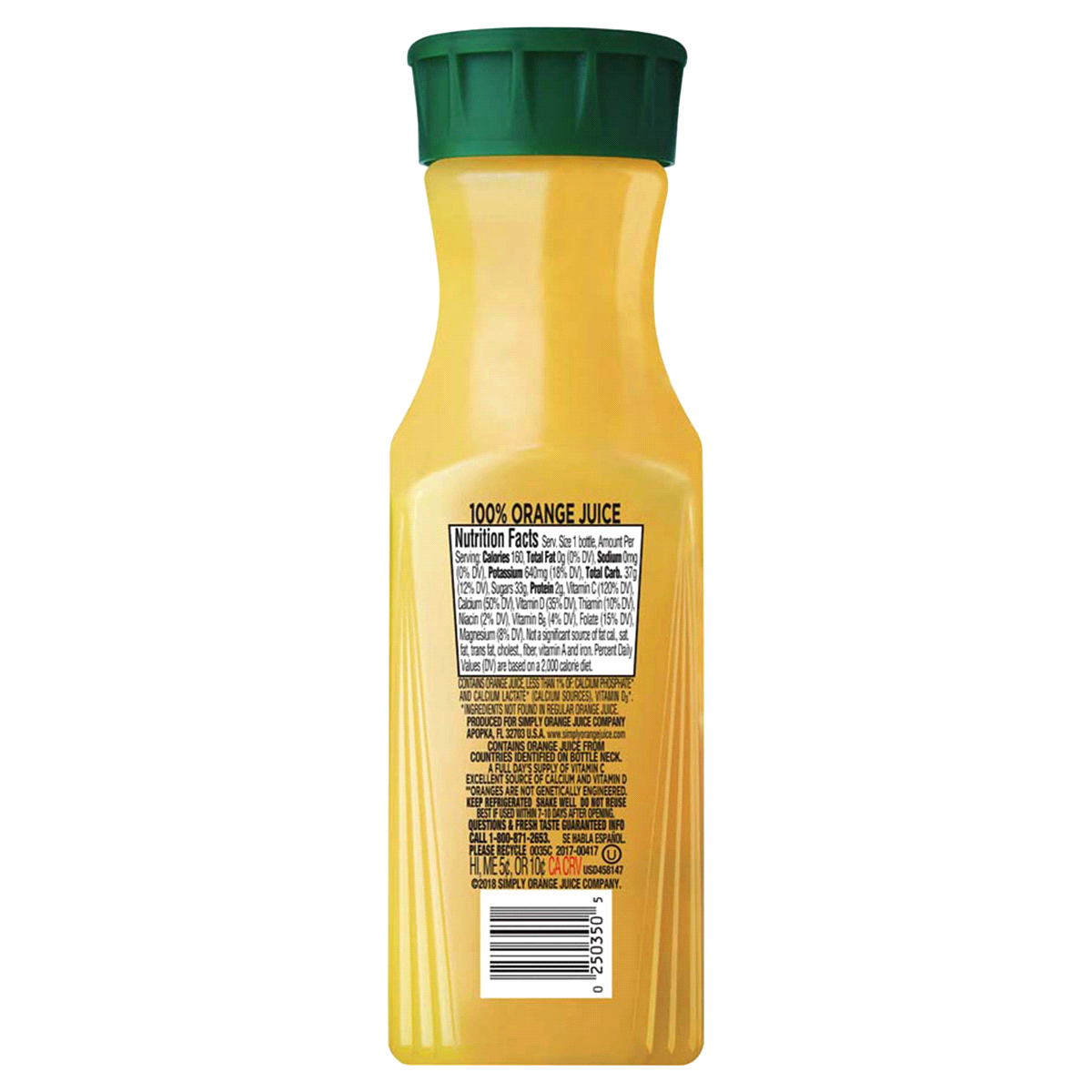 slide 2 of 2, Simply Orange Pulp Free Orange Juice - 11.5 fl oz, 11.5 fl oz