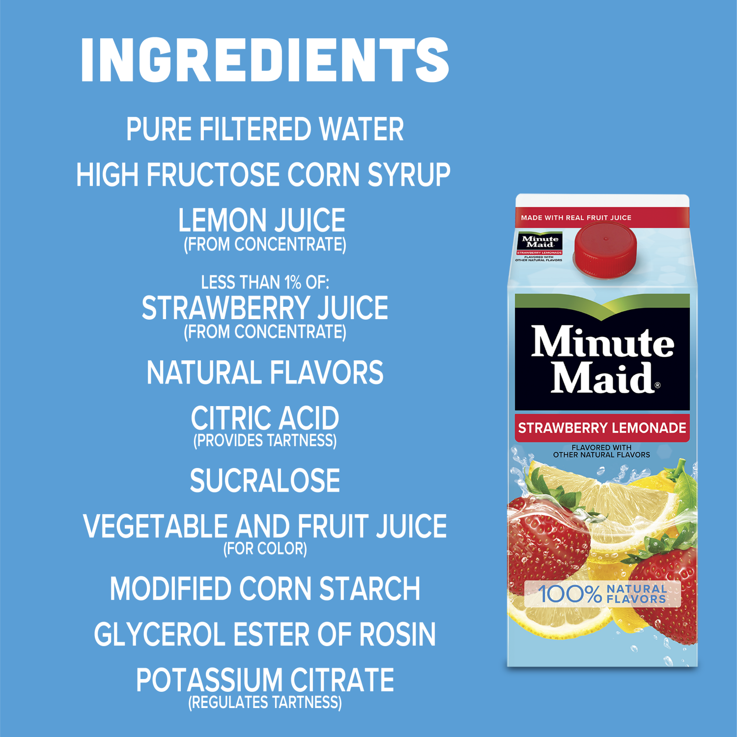 slide 2 of 4, Minute Maid Strawberry Lemonade Carton- 59 fl oz, 59 fl oz