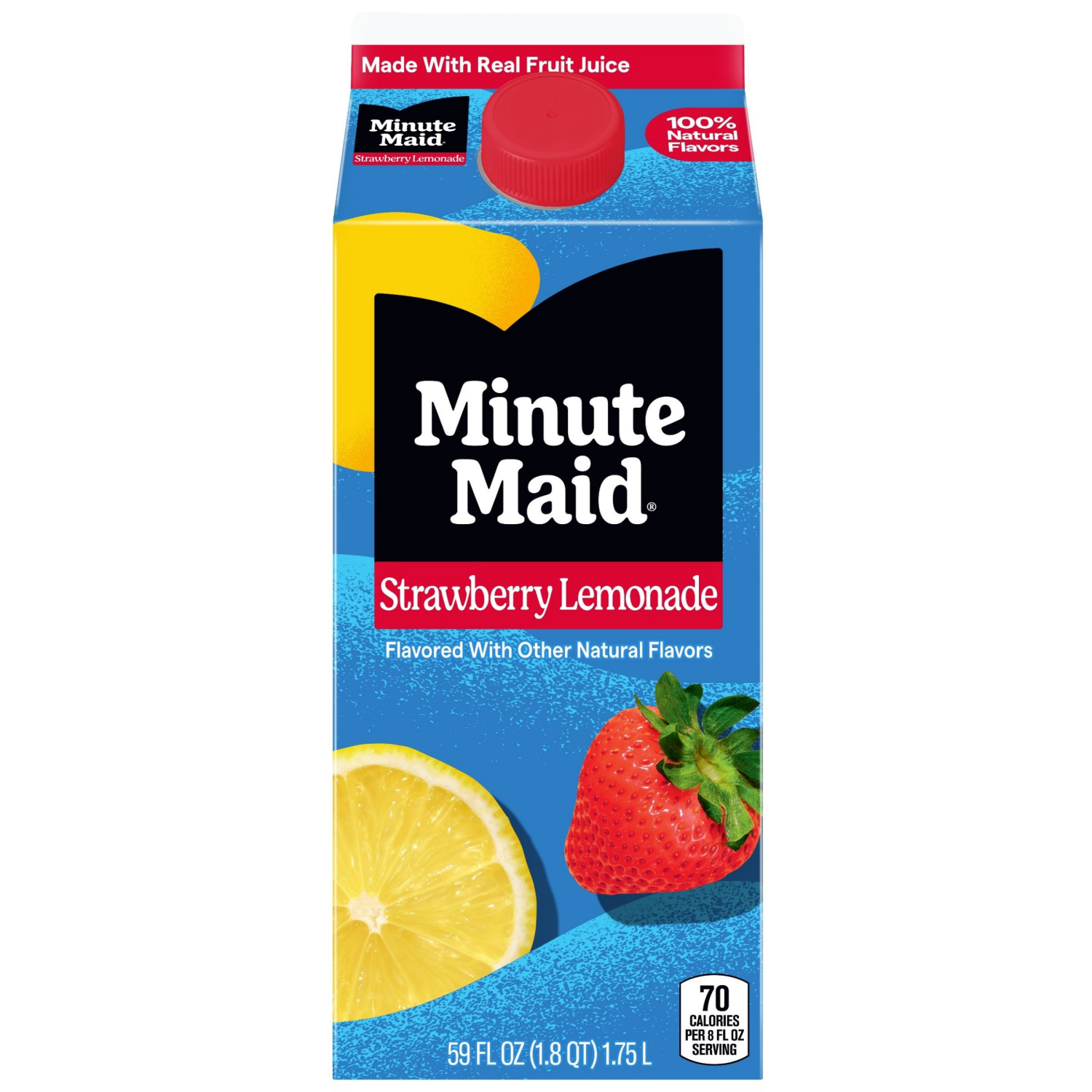 slide 1 of 4, Minute Maid Strawberry Lemonade Carton- 59 fl oz, 59 fl oz