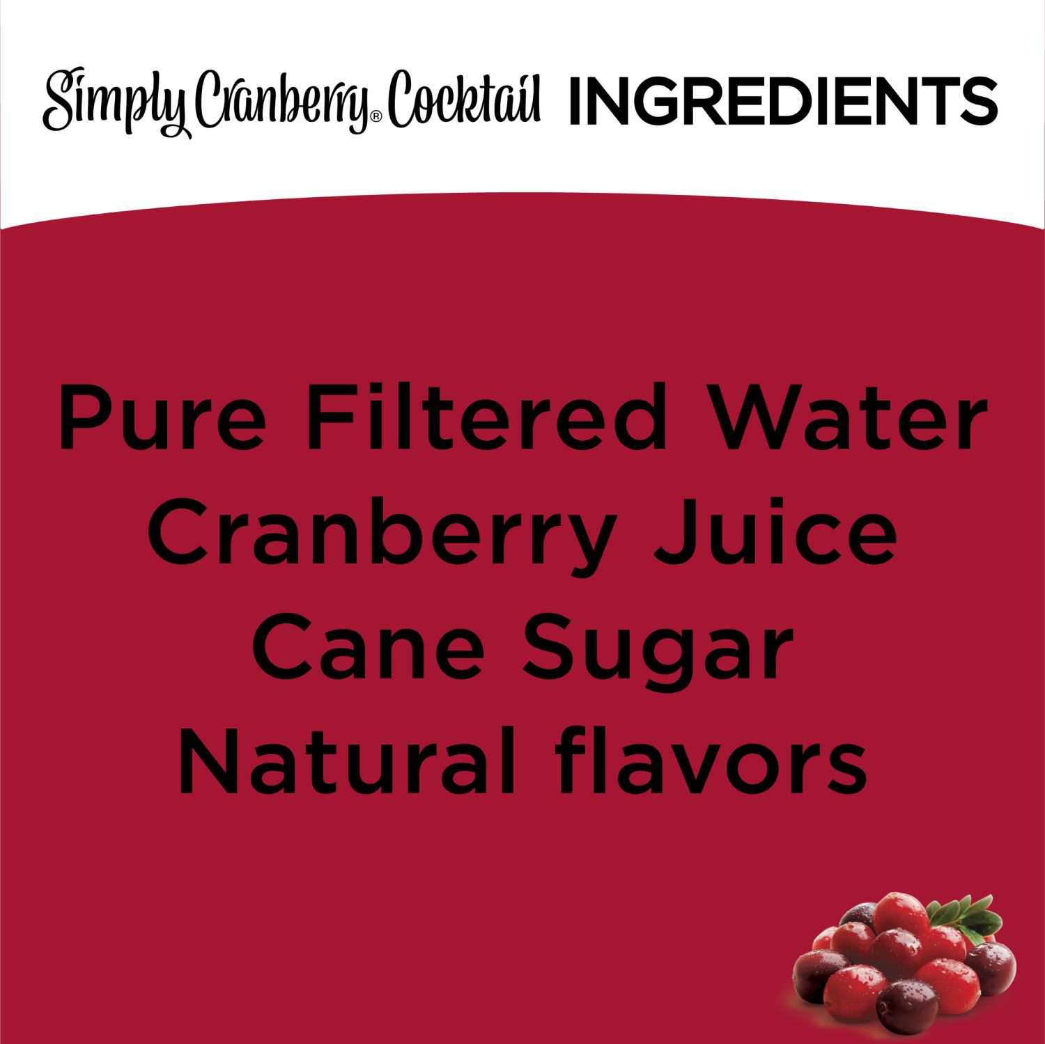 slide 3 of 5, Simply Cranberry Cocktail Bottle, 52 fl oz, 1 ct