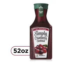 Simply Cranberry Cocktail Bottle, 52 fl oz
