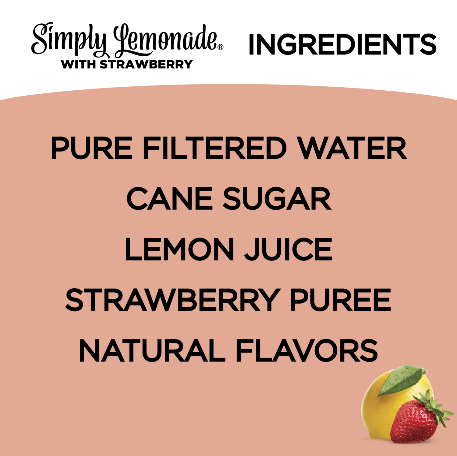slide 3 of 4, Simply Lemonade w/ Strawberry Bottle, 52 fl oz, 1 ct