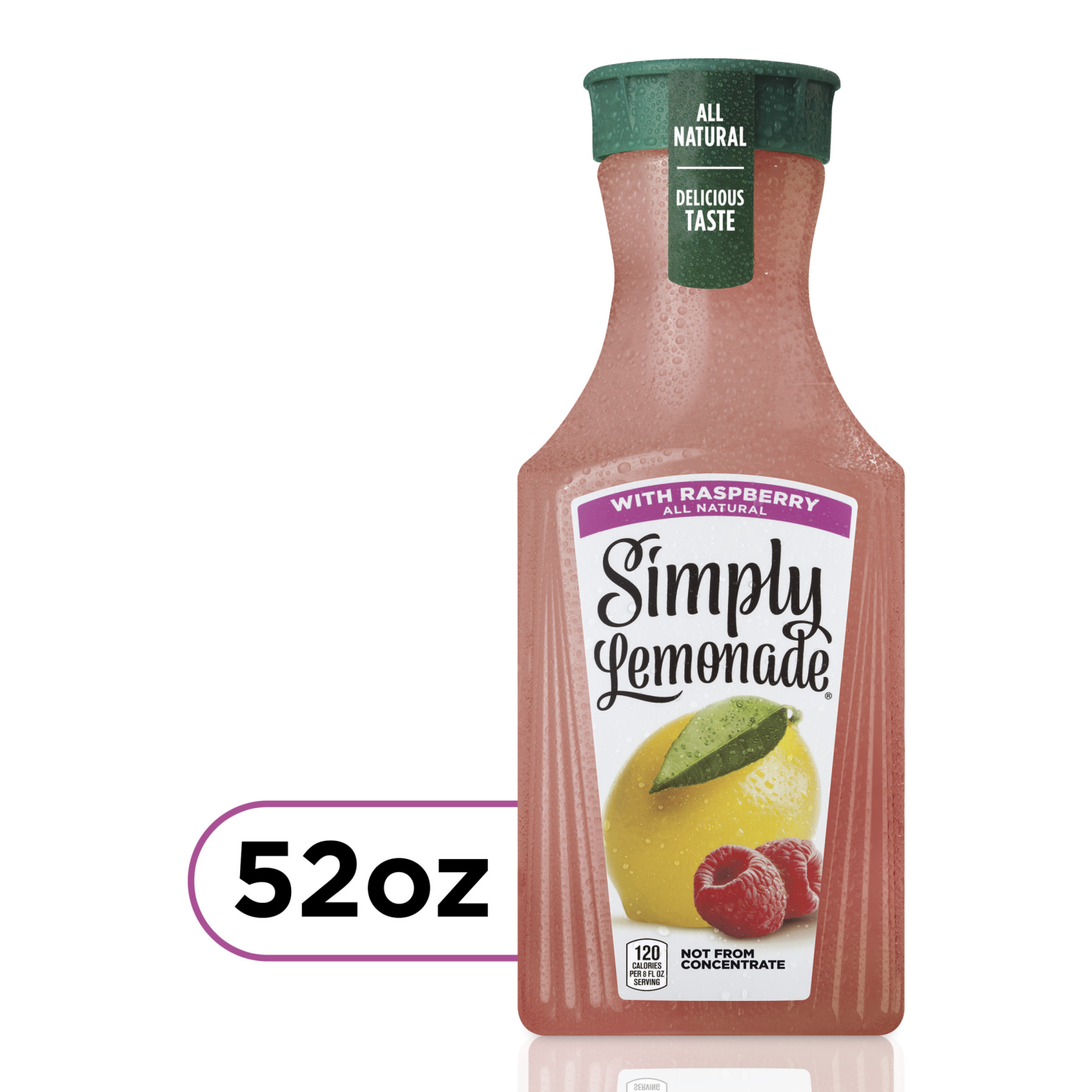 slide 1 of 5, Simply Lemonade with Raspberry, All Natural Non-GMO, 52 fl oz, 52 fl oz