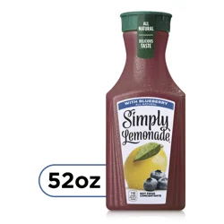 Simply Lemonade w/ Blueberry Bottle, 52 fl oz