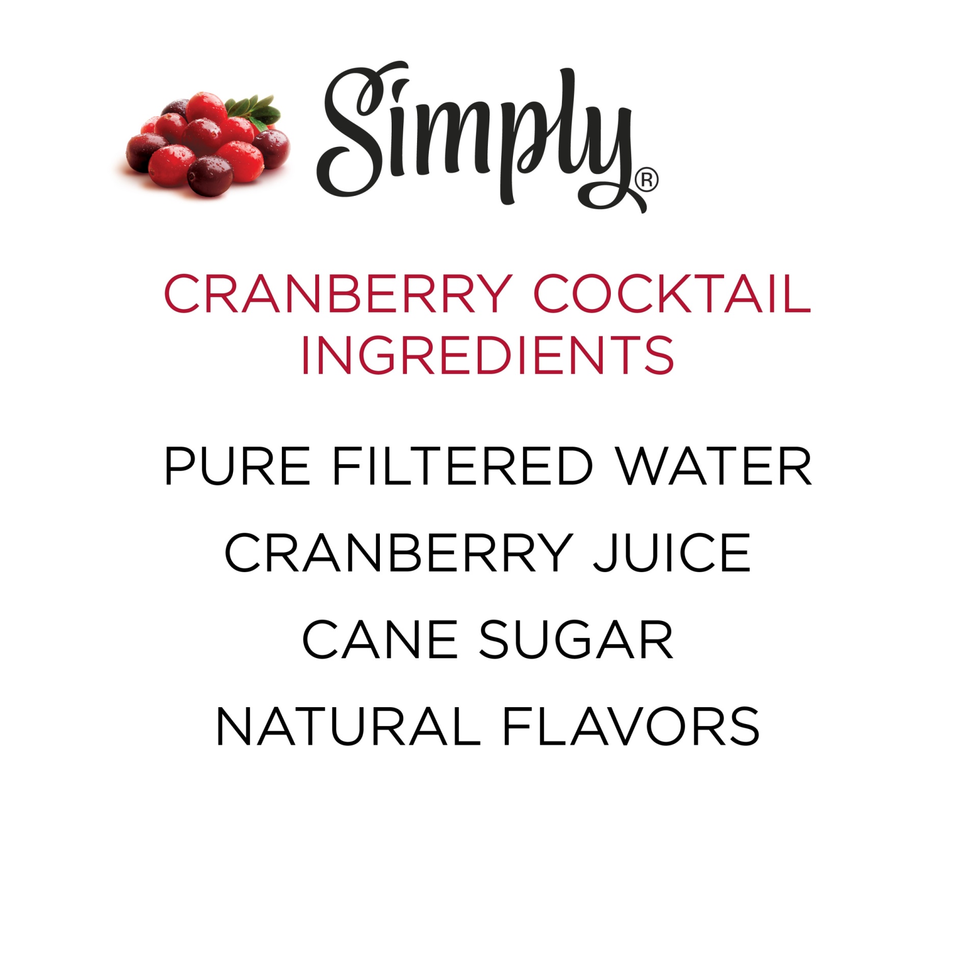 slide 7 of 11, Simply Cranberry - 52 oz, 52 oz