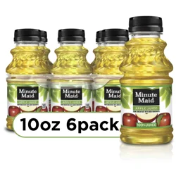 Minute Maid Apple Juice Bottles, 10 fl oz, 6 Pack