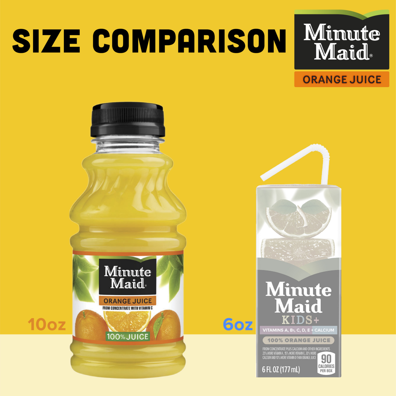 slide 3 of 7, Minute Maid Orange Juice Bottles- 6 ct, 6 ct; 10 fl oz