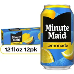Minute Maid Lemonade Fridge Pack Cans, 12 Fl Oz, 12 Pack