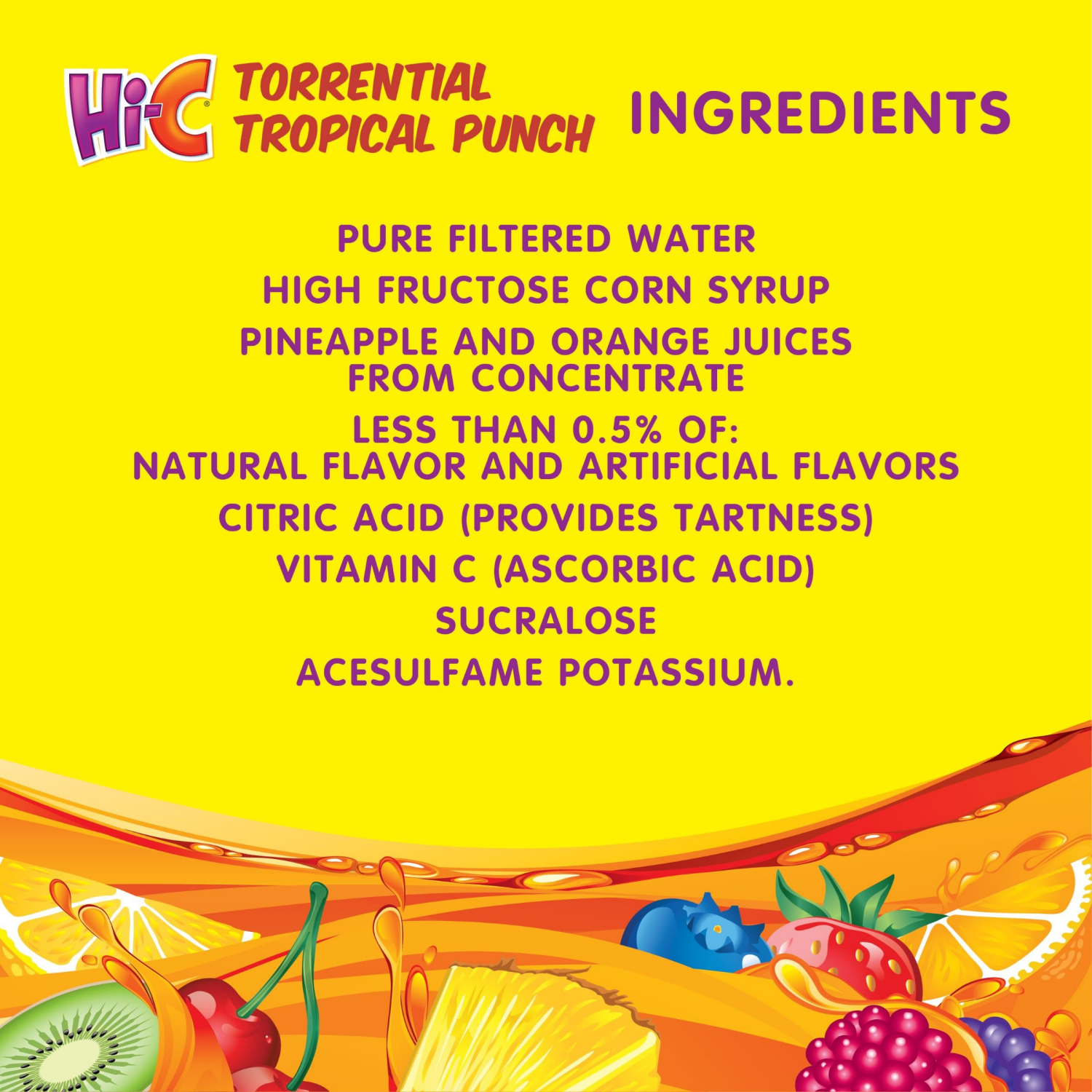 slide 4 of 8, Hi-C Torrential Tropical Punch Cartons, 6 fl oz, 8 Pack, 8 ct