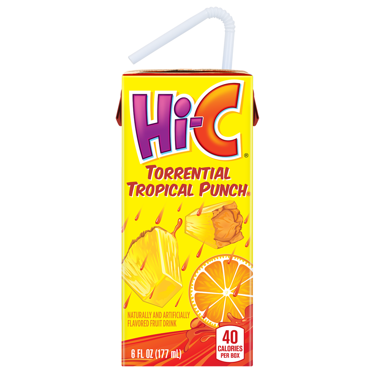 slide 7 of 8, Hi-C Torrential Tropical Punch Cartons, 6 fl oz, 8 Pack, 8 ct