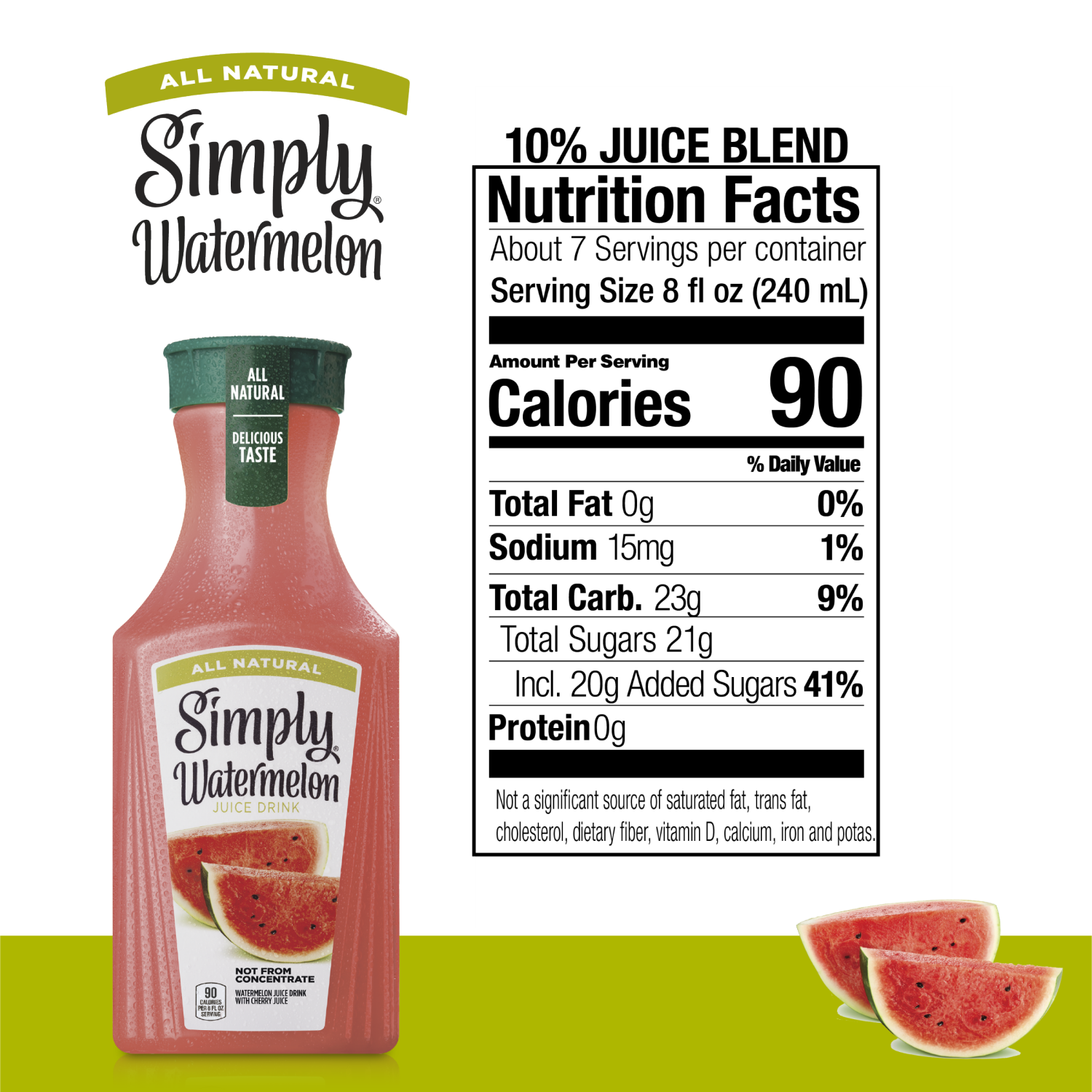 slide 4 of 4, Simply Watermelon Bottle, 52 fl oz, 1 ct