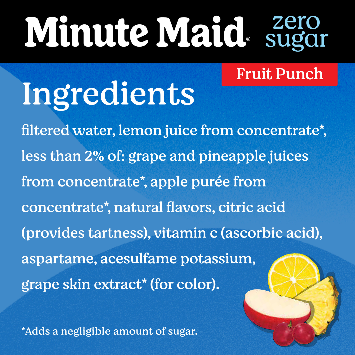 slide 7 of 8, Minute Maid Zero Sugar Fruit Punch Bottle- 52 fl oz, 52 fl oz