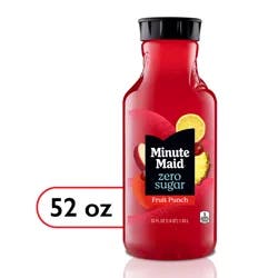 Minute Maid Zero Sugar Fruit Punch Bottle- 52 fl oz